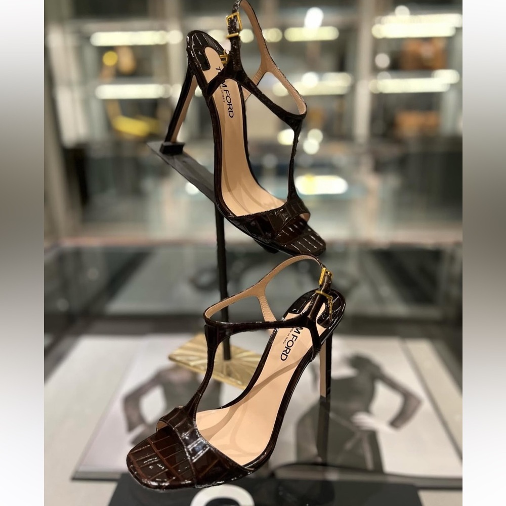 Tom Ford Black High-Heeled Sandals